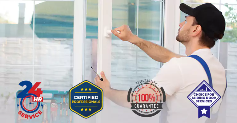 Balcony Glass Door Repair Near Me in Surfside